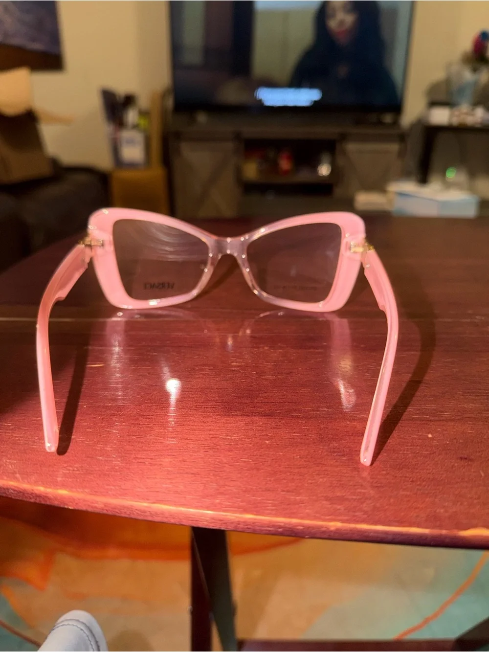 Versace Pink Cat-Eye Frame Sunglasses
